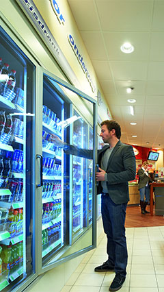 Гарний вигляд продуктів з освітленням Philips для холодильників